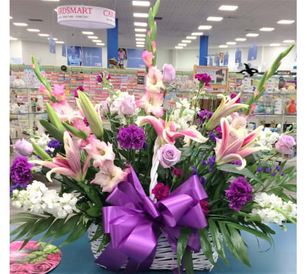 Stargazer Lily Basket