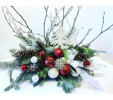 White Christmas Scene