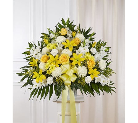 Heartfelt Sympathies™ Basket- Yellow