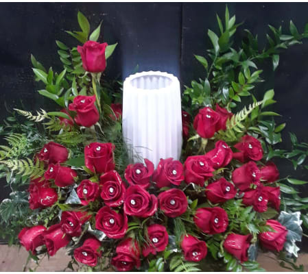 RED ROSE CREMATION TRIBUTE