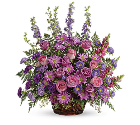 Gracious Lavender Basket by Teleflora