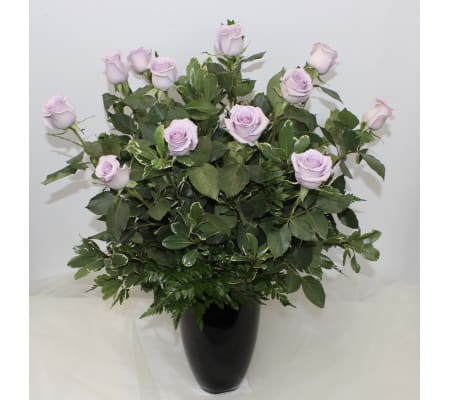 Dozen Lavender Long Stem Roses