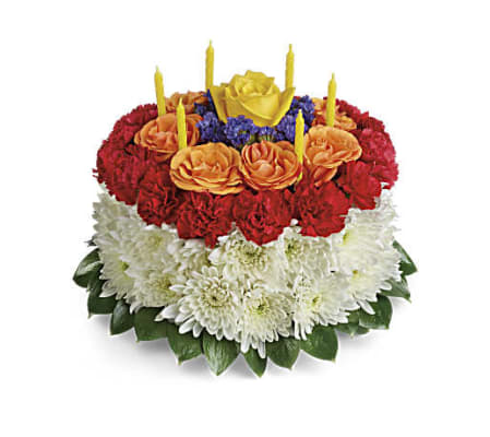 The Your Wish is Granted Birthday Cake Bouquet