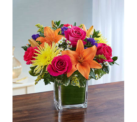 Colorful Cube Arrangement