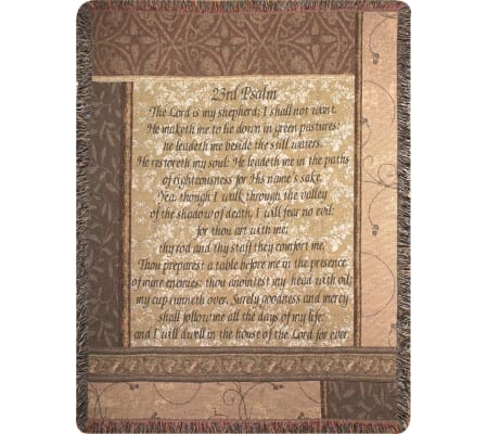 Tapestry Throw - My Shepherd 23rd Psalm