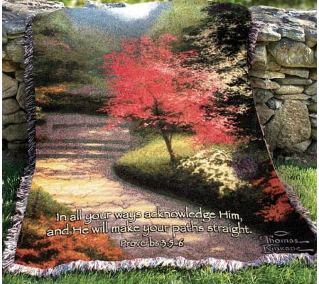 Tapestry Throw - Afternoon Light Dogwood