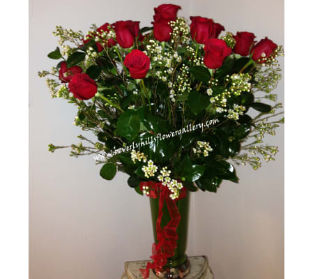 2 Dz Long Stem Red Roses
