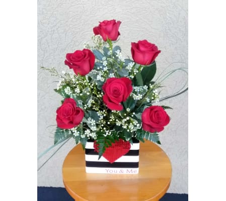 You and Me Red Rose Bouquet