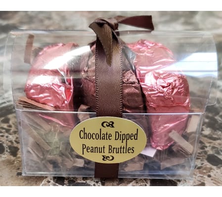 Soft Peanut Bruttle, Chocolate dipped, Treasure Dipped