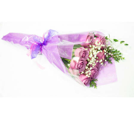 Purple Roses Wrapped