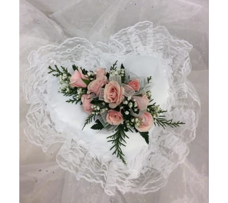 10” Satin Heart Pillow
