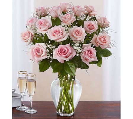 Beautiful Long Stem Pink Roses
