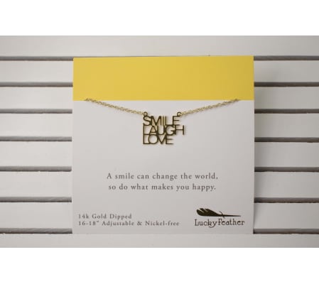 Necklace - Smile Laugh Love