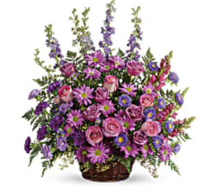 TRF235-1A Gracious Lavender Basket