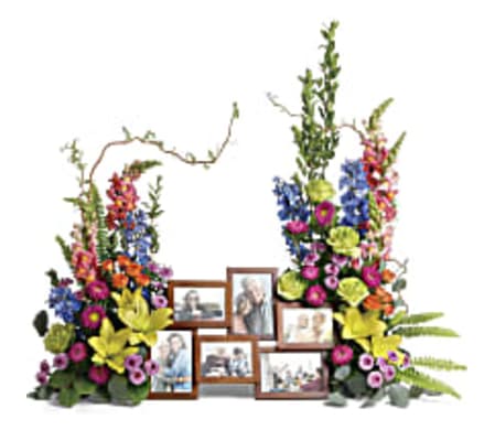 TRF282-8 Loving Farewell Photo Tribute Bouquet