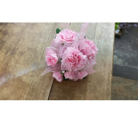 Lena Pink Wrist Corsage