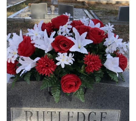Cemetery Silk Flowers #3