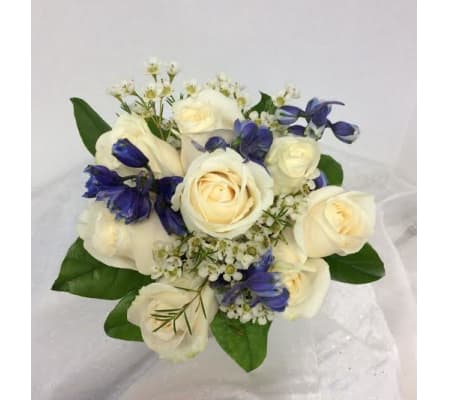 Prom BVP21 - Roses and Delph Bouquet (pick up only)