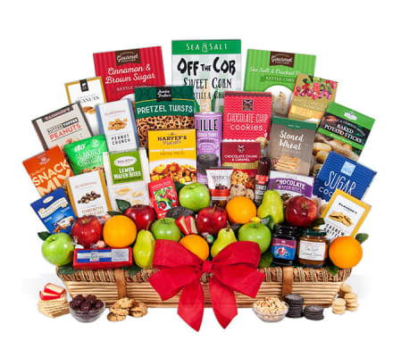 EXQUISITE FRUIT & GOURMET BASKET