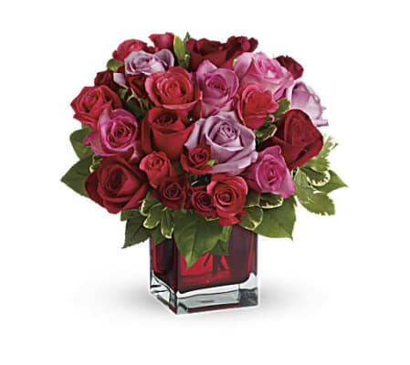 A Madly in Love Bouquet with Red Roses