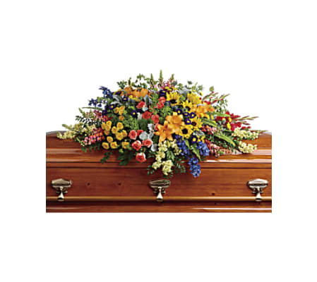 Colorful Reflections Casket Spray