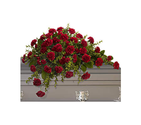 An Adoration Casket Spray