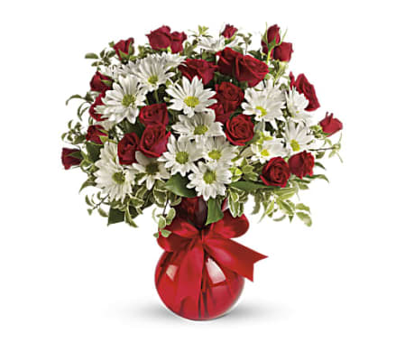 Red, White And You Bouquet