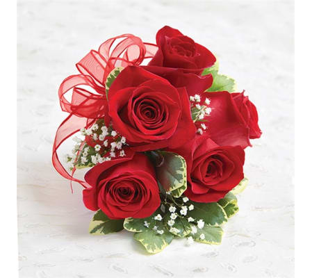 Wedding Red Rose Corsage