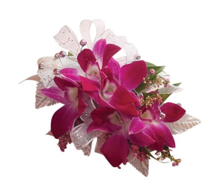 Wedding Purple Dendrobium Orchid Corsage