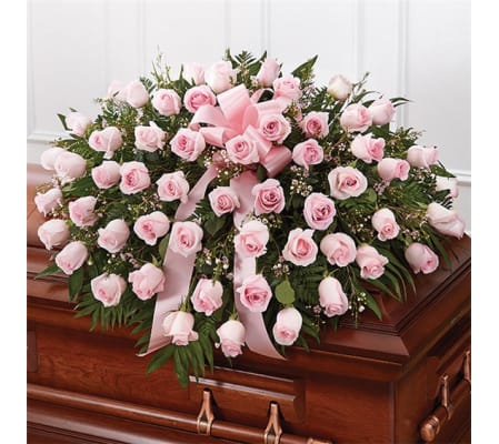 Pink Roses casket