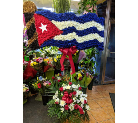 Cuban Flag Waving