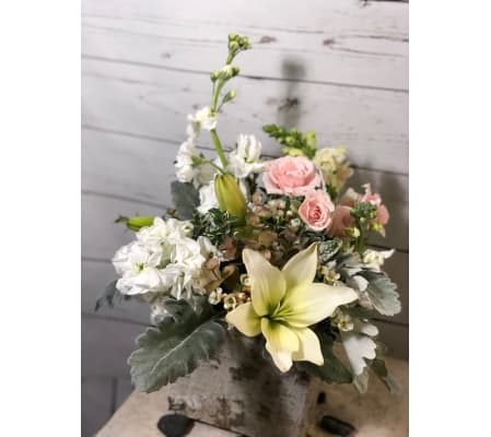 Pink and White Birch Box