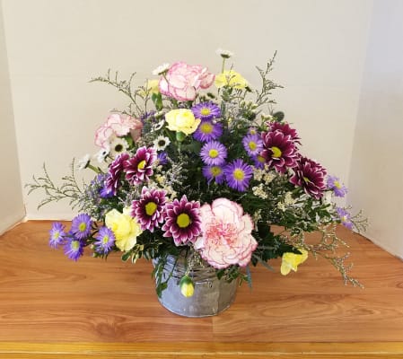 Bucket of Wildflowers Bouquet