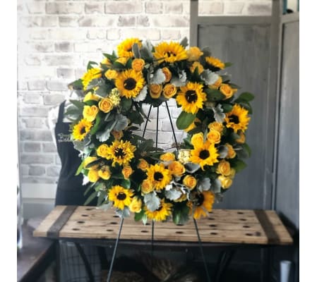 A Sunflower Wreath