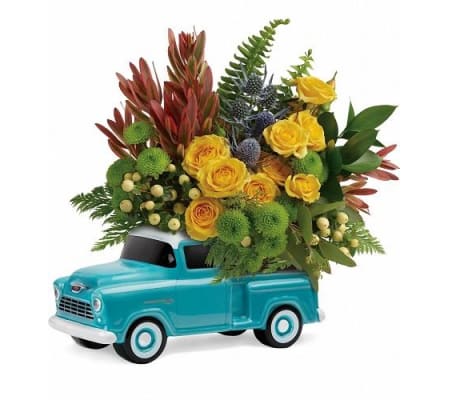 Chevy Full Of Flowers