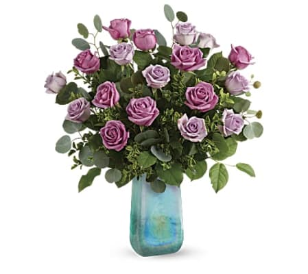 One Dozen Watercolor Roses Bouquet