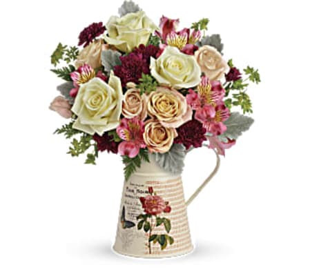 Teleflora's Rose Pitcher Bouquet