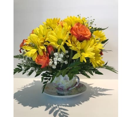 Teacup Orange & Yellow