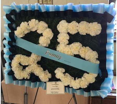 Number Floral Design for Funeral