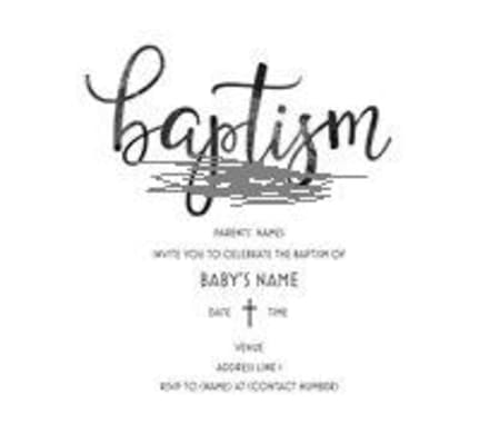 baptism