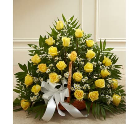 Yellow Rose basket