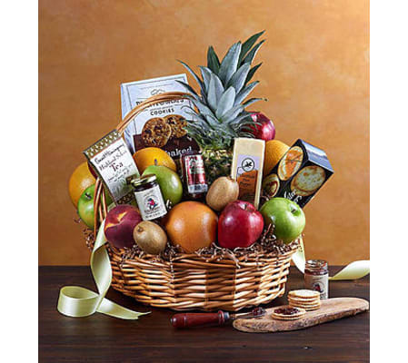 Happy Birthday Fruit & Sweets Gift Basket