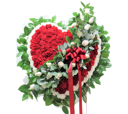 Red and White Heart Tribute