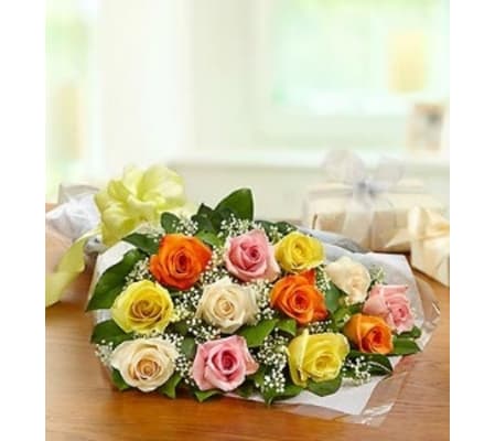WRAPPED ROSES! - Mixture of Colours