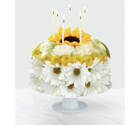 Birthday Smile Floral Cake