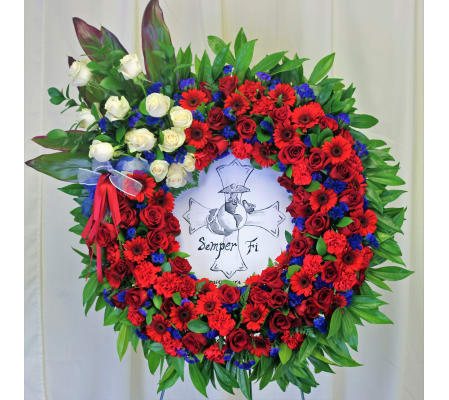 Semper Fi Wreath