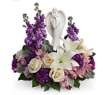 Angel in Purple Garden