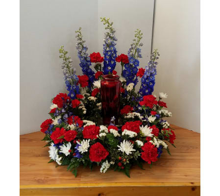 Colors Of Honor Urn Wreath