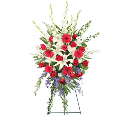 Patriotic Salute Stand Spray - FSN