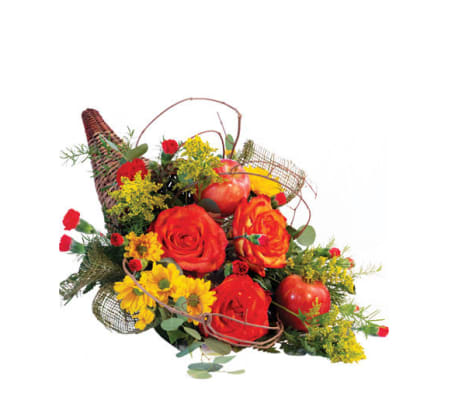 Majestic Cornucopia Floral Arrangement - FSN